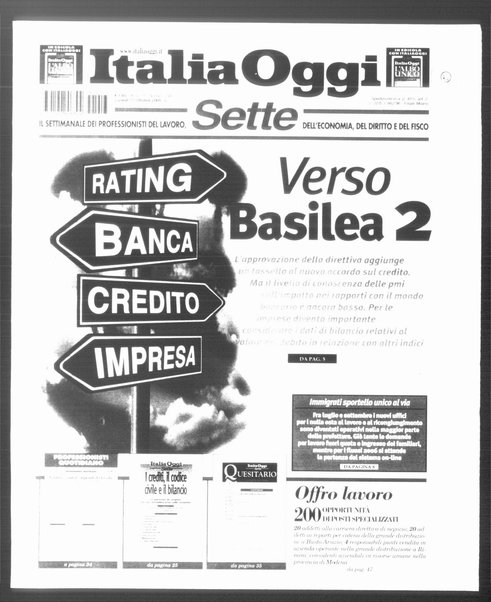 Italia oggi : quotidiano di economia finanza e politica